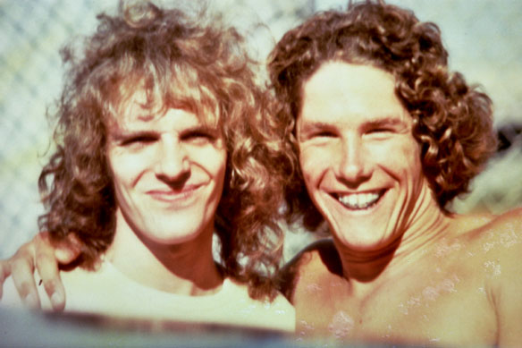 Ted and Peter Frampton at Bill Graham's Day on the Green, 1976